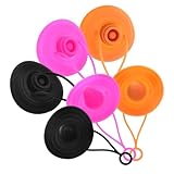 HAMPPLIES 6個カウボーイハット型シリコンストローカバー 耐久性素材使用 かわいいデザイン 飲み口保護用 再利用可能 軽量コンパクト 持ち運び