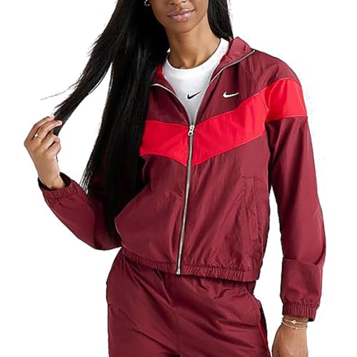 Veste Nike Windrunner femme coupe-vent tissu tissé léger avec zip de protection UV