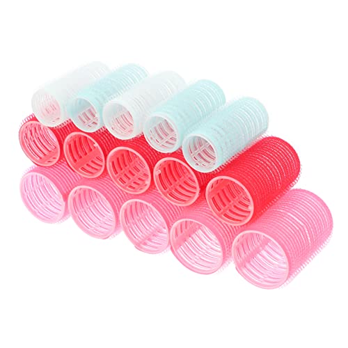PartyKindom 14pcs Self Grip Hair Rollers for Bangs Long Hair Styling Curlers Rollers for Women Girls Random