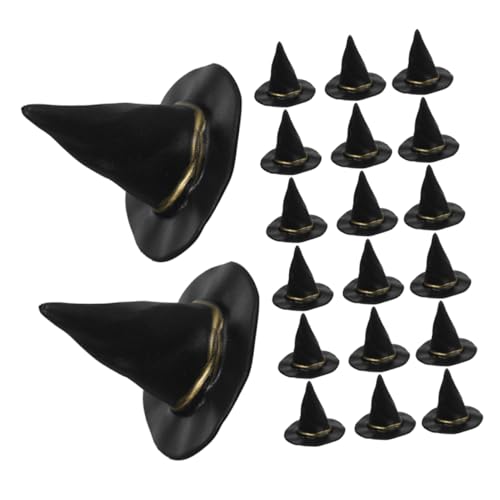 LRXIYODE 72 Piezas Accesorios Miniatura para Manualidades DIY Decoración Halloween Sombreros Pequeños para Muñecas y Casitas