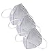 Produktbild WiHoo 3 Stück Staubdichte Mäske,Einweg-Arbeitsstaubmasken mit Ventil FFP3 Atemschutzgesicht Sicherheit Breathing Equip Augenschutz Staubmäske Winddichtes für Dunst Masken(3PCS)