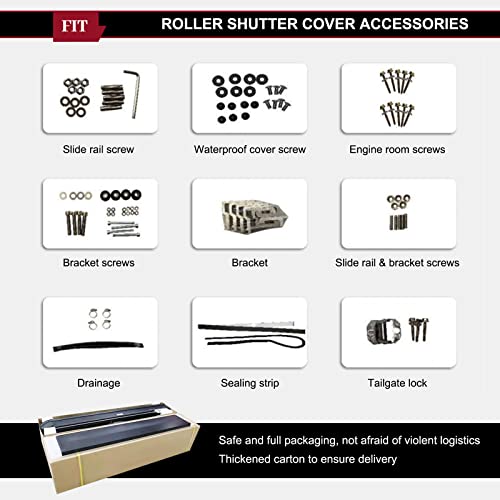 Zwnav Folding Truck Bed Tonneau Cover, Retractable Electric For Dodge Ram 1500 Truck 09-19 #TOP5