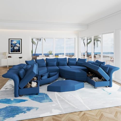 Luxury Sectional Sofa with Recliners