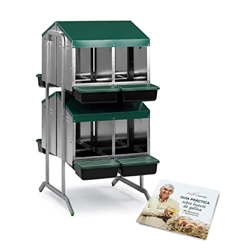 FINCA CASAREJO Pondoir pour Poules Ponedero Oeufs Eco 8 Trous Pondoir sur Batterie