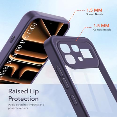 Image of Jkobi Ultra-Hybrid Back Cover Case for Infinix Note 60 Pro 5G (Lifetime Anti Yellow | Anti Scratch | Crystal Clear Shockproof)