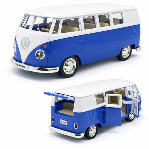 Miniatura de carro Kombi 1969 em metal, Carrinho de ferro Kombi, 1:32, 13 CM, RMZ City