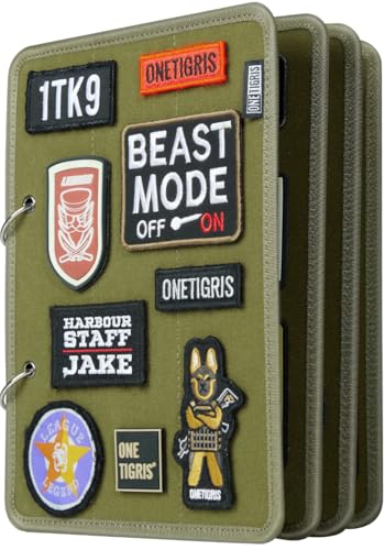 Livre de patchs OneTigris Tableau de brassage tactique mini panneau d'affichage vert