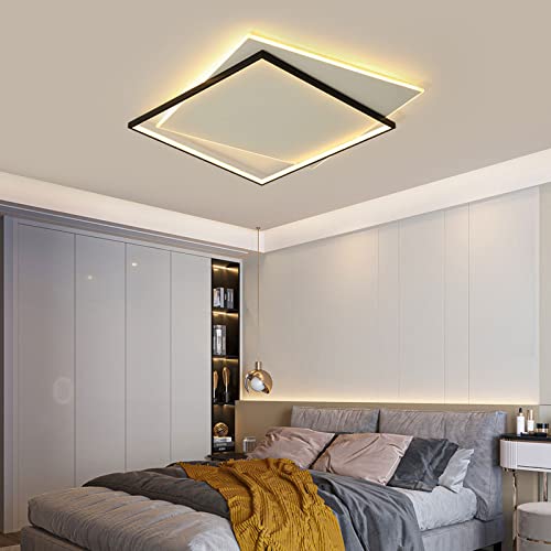 Plafonnier LED moderne variable : intensité réglable et acrylique carré chic