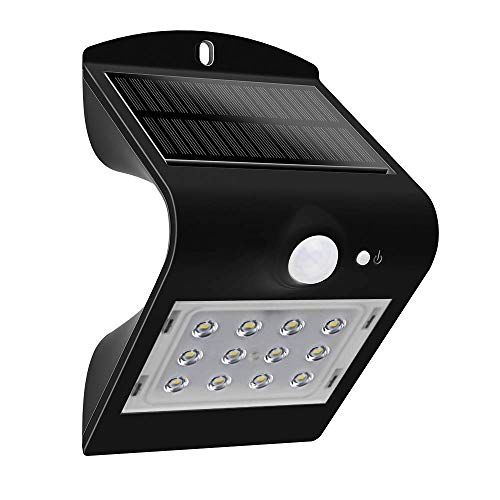 Preisvergleich Produktbild LED Solarleuchte mit Bewegungsmelder 1,5W Schwarz LEXS22B40-01