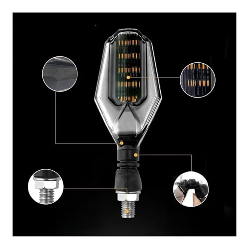 Accessoires de moto avec clignotants LED étanches à double éclairage - 3