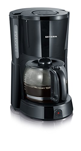 SEVERIN KA 4491 Cafetera Select para filtros de Café Molido, 10 tazas incluye jarra de cristal, negro
