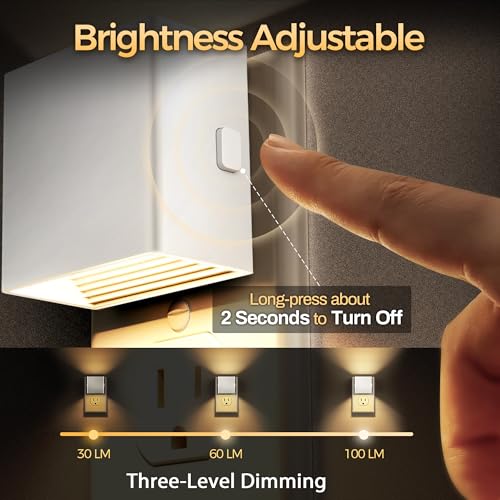 Image of DORESshop Night Lights Plug into Wall [2 Pack],Plug in Nightlight