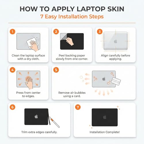 Image of NoWorries Laptop Skin for 15.6 & 14 Inch Laptop | Motivational, Superhero, Sports & Graphic Design Laptop Sticker Wrap | Premium Vinyl Laptop Cover (Ronaldo7, 15 x10inches)