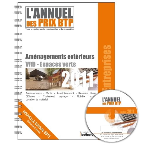 livre L'Annuel des prix - Artisans et Entreprises - Aménagements extérieurs