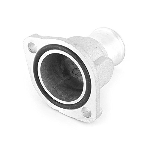 Tampa de termostato de alumínio com tampa de saída de água flange prateado