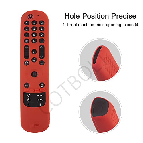 Image of Silicone Protective Case Cover for LG Smart TV Remote 2021 - Shockproof, Waterproof, Anti Lost - Grey