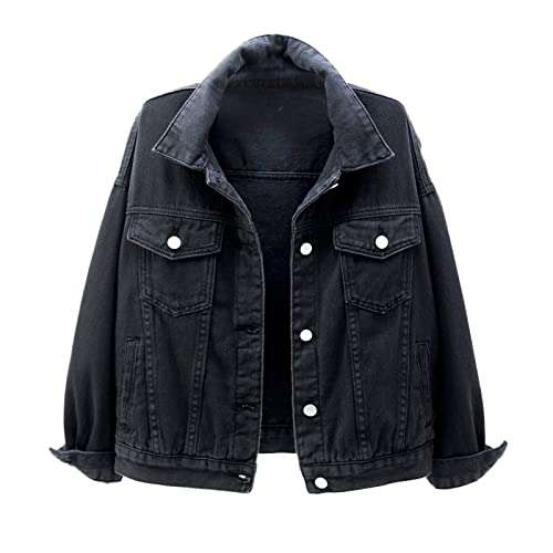 Veste en jean pour femme avec manches bouffantes originales XL