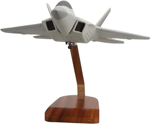 Miniatura 2 de High Flying Models Lockheed Martin F-22 Raptor Escultura de caoba grande