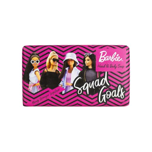 The English Soap Company - The Barbie™ Collection Wrapped Soap 190g - (Squad Goals), 190 g (Pack of 1)
