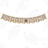 Bannières de mots de football américain à suspendre pour jeu de ballon de sport, bannières de mots d'encouragement pour décoration de fête du Super Bowl, décoration de fête, rassemblement à la maison,