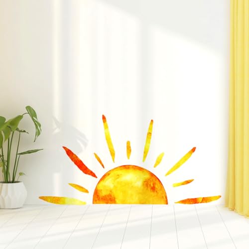 OSALADI Vinilo Decorativo Sol Multicolor 125x62 cm