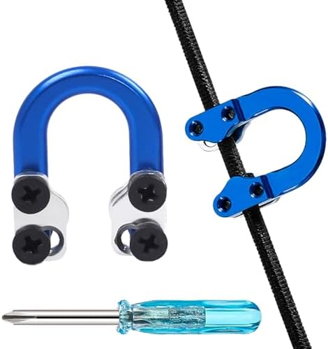 Archery Compound Bow D Loop – Metal U Nock D Ring with Screwdrivers Compound Bow Accessories for Shooting Hunting Installation Archery Compound Bow D Loop – Metal U Nock D Ring with Screwdrivers Compound Bow Accessories for Shooting Hunting Installation