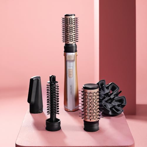 Cecotec Spazzola Per Capelli Rotativa Ceramiccare 5In1 Airbrush Gyro Elite.1100W, Funzione Ionica, 5 Testine, Funzione Rotativa Bidirezionale, Rivestimento Ceramica, Punta Fredda, 3 Modalità Temp. - 8