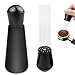 Produktbild WinGluge Espresso Nadel, Tool Espresso, Espressos Nadel Verteilers, Nadels Kaffee Tamper, Kaffeerührer Nadel, Kaffeeverteiler, mit 12 Feinen Nadeln Abnehmbar, Coffee Distributor Tamper Matt-Schwarz