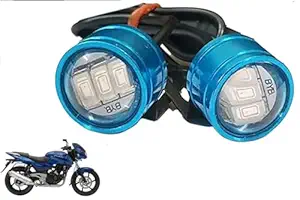 Blue colour 6 Led Strobe Light for Bike | Warning Emergency Police Light | Motorcycle Strobe Light | Compatible with Bajaj Pulsar 220 S