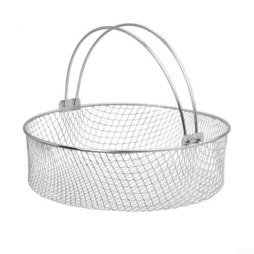 Le panier de friteuse à air comprimé en acier inoxydable de qualité supérieure améliore votre cuisson avec des capacités de cuisson à la vapeur, de déshydratation et de filtrage efficaces
