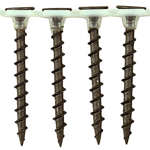 Image of TERF® Collated Drywall Coarse Thread Screws 3.9 X 50mm Phillips Drive Bugle Head Black Finish - Pack of 50