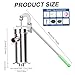 Hand Well Pump Leakproof Large Water Flows Stainless Steel Manual Well Pump with Long 360° Rotatable Handle & Accessories for Water up to 8m Depth