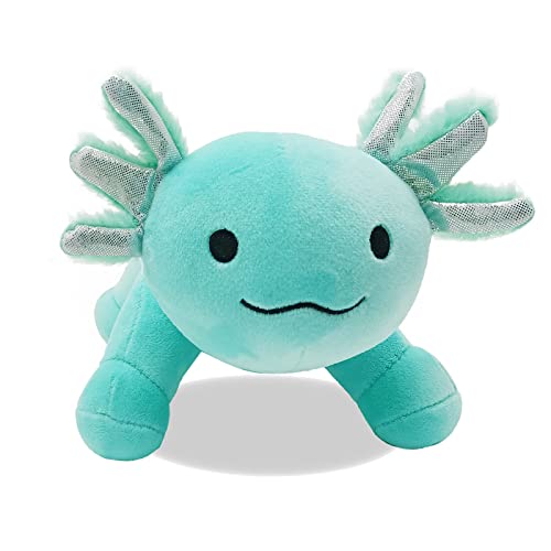 1Pcs Axolotl Stuffed Animal Toys, Soft Cute Axolotl Pulshies Doll Pillow, Christmas Halloween Birthday Gifts For Kids 10.8 Inch (Blue) #TOP20