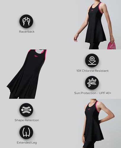 Image of Speedo Girl's Endurance 10 Racerback Swimdress with Boyleg