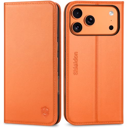 Etui iPhone 17 Pro Max antichoc SHIELDON avec blocage RFID et support clapet