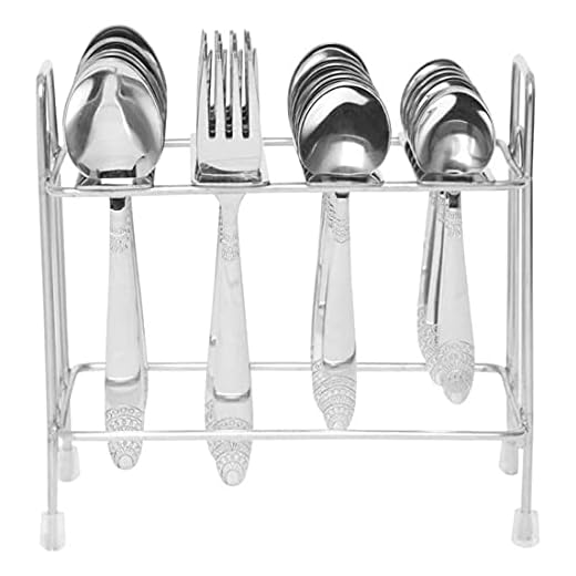 FNS Kenwood Cutlery Set of 24 with Cutlery Stand