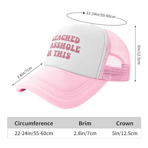 Image of You Find It Offensive? I Find It Funny Trucker Hats for Women Pink Men Funny Slogan Pink Hats for Men