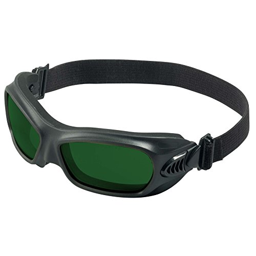 Best Review KLEENGUARD Wildcat Safety Goggles (20528), Heat Resistant, IRUV Shade 3.0 Anti-Fog Lens, Flexible Wraparound Black Fram