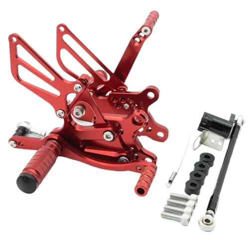 Pédales Moto pour CBR954RR en aluminium usiné CNC pour un pilotage ultra précis