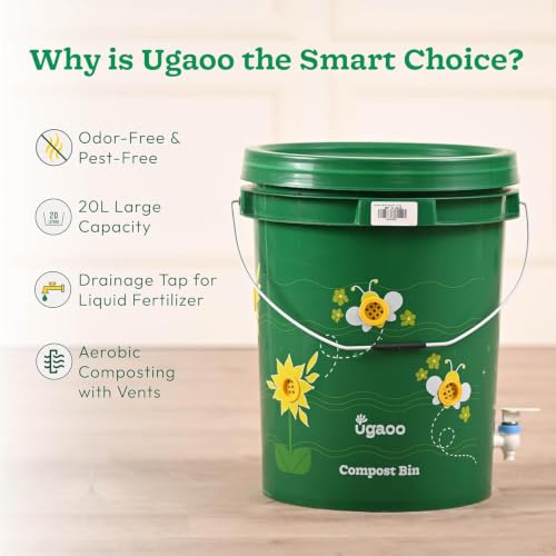 Image of Ugaoo Home Compost Bin to Convert Kitchen Waste Into Fertilizer, 20 Litre (Set of 1)