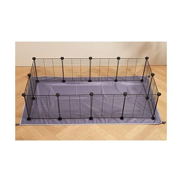 LURIVA-DIY-Guinea-Pig-Cage-with-Mat-Small-Animal-Playpen-with-Mat-Pet-Playpen-Rabbit-Cage-Small-Animal-Cage-Puppy-Dog-Playpen-Indoor-Outdoor-Metal-Wire-Yard-Fence12-X-12-Inch-12-Panels-Black LURIVA-DIY-Guinea-Pig-Cage-with-Mat-Small-Animal-Playpen-with-Mat-Pet-Playpen-Rabbit-Cage-Small-Animal-Cage-Puppy-Dog-Playpen-Indoor-Outdoor-Metal-Wire-Yard-Fence12-X-12-Inch-12-Panels-Black
