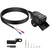 PNGKNYOCN Motocyklowa ładowarka USB, 30 W USB typu C PD i USB 3.0 Szybkie ładowanie Motocykl Wodoodporny...