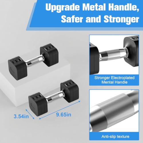 Image of Hezeyferg Adjustable Dumbbell Set,Adjustable Weight Dumbbells for Women /Men | 17.6LB /22LB /26.4LB /30.8LB for Choices, with Multiple Levels, Hand Weights Sets for Home Gym Full Body Workout