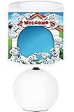 PRESENT Lampe de chevet 101 Dalmatiens. Personnalisé avec le prénom de l'enfant.