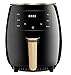 Air Fryer · Friteuse Sans Huile · Friteuse à Air · Écran Tactile Multifonction RAYPOW · 4.5L · Cuisine Saine · Faible en Graisse · Facile à laver · 1400W · Couleur Noir (Healthy AirFryer)