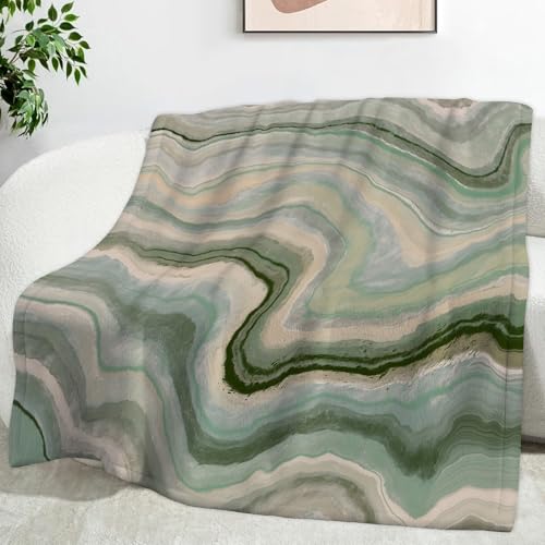 Ypthriline Veteado Manta, Estilo Sencillo Mantas de Franela de Microfibra 150×200 CM, Esponjoso y Termica, Manta para Sofás, Camas, Sillones Reclinables