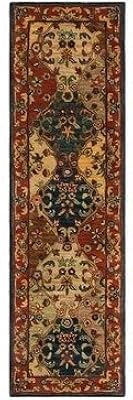 SAFAVIEH Heritage Collection 2'3" x 8' Beige / Burgundy HG911B Handmade Traditional Oriental Premium Wool Runner Rug