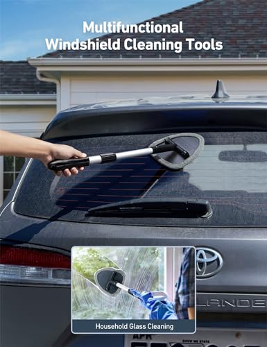 image for AstroAI Windshield Cleaner Tool, Car Interior Detailing Cleaning Kit w
