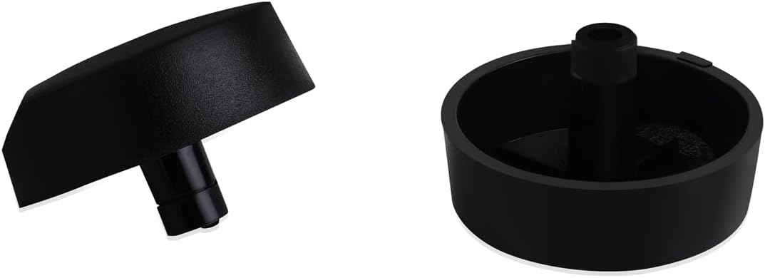 Cooktop Burner Knob, Stove Control Knob Black (2 Pack) Compatible with 82977, AP3390330, PS4271638, DE81-08738A Control knob Replacement (2)