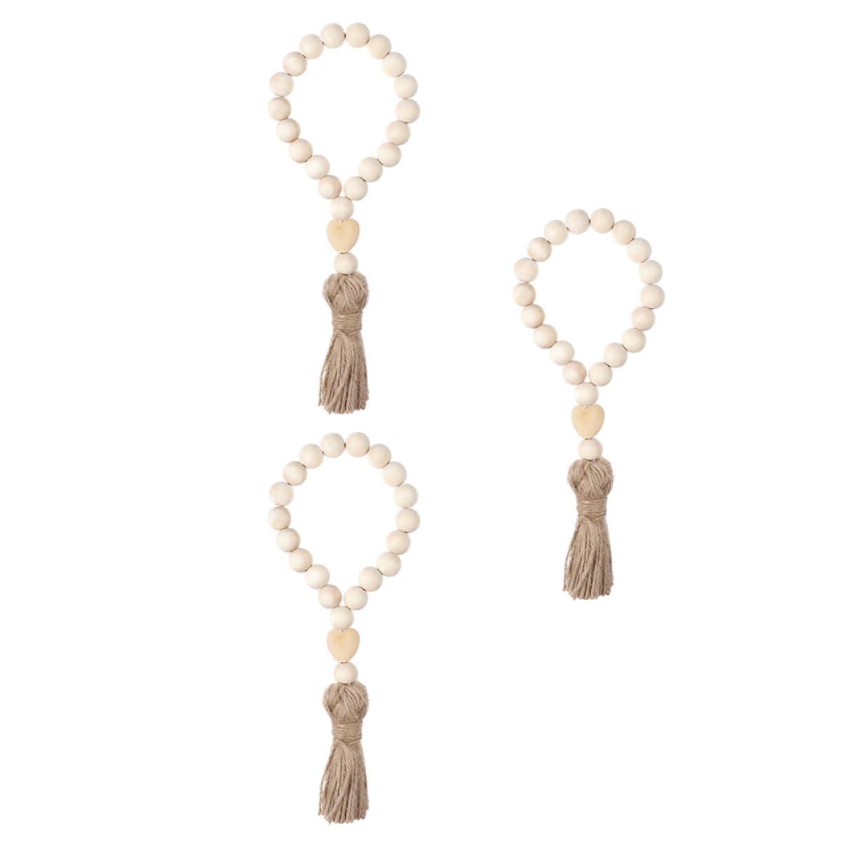 MAGICLULU 4 Sätze Quastenanhänger Perlen Serviettenschnallen Pompom Festivalflaggen Lametta Wand Blütenblatt Zederngirlande Quastenperlen Anhänger Herbstdekoration Tür 3 Stück * 4